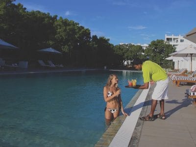 sri lanka anilana hotels and resorts drinks by the pool